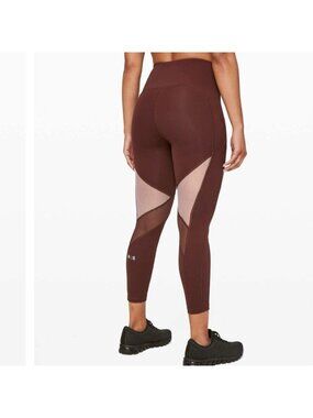 Lululemon x Barrys Stronger As One 25" Tight Midnight Maroon Leggings 6